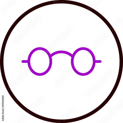 Reading Glasses Flat Icon Design