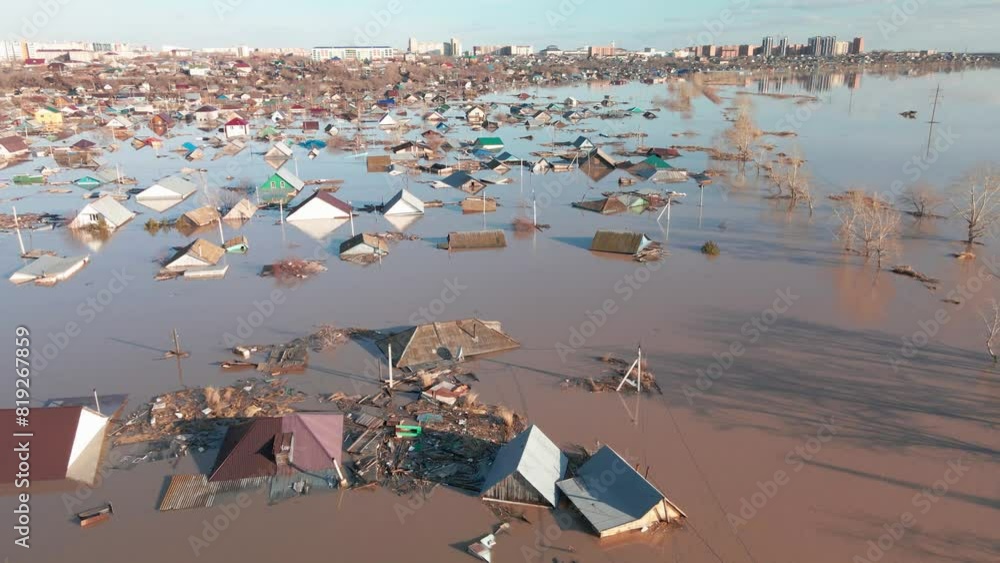 Global warming, floods on the planet.The apocalypse, catastrophes ...