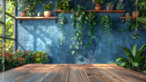 The Interior of a Restaurant With a Bar and Plants