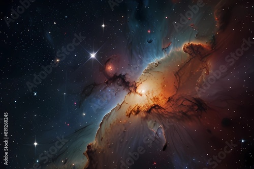 Wallpaper Mural Very realistic stellar field with nebulae
 Torontodigital.ca