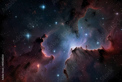 Wallpaper Mural Very realistic stellar field with nebulae
 Torontodigital.ca