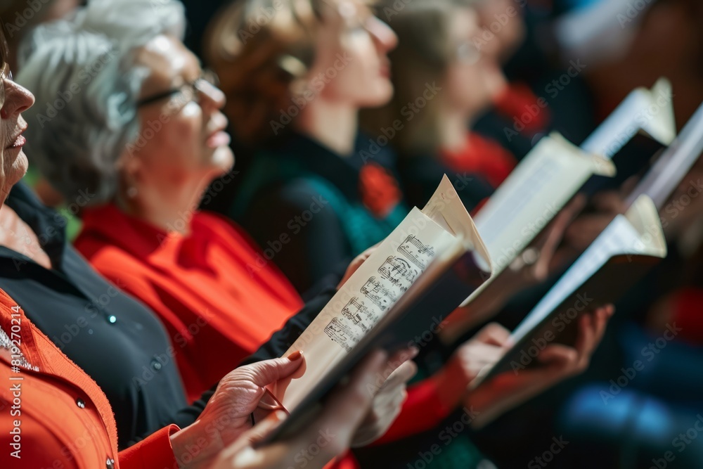 Community Choir singing together	
