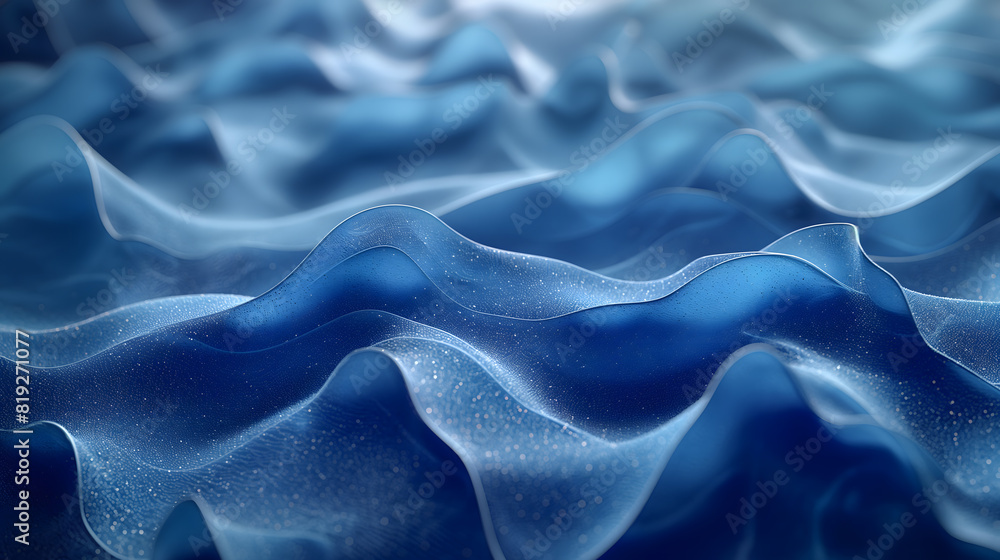 Fototapeta premium Surreal Sea Waves: An Artistic Abstract Ocean Background