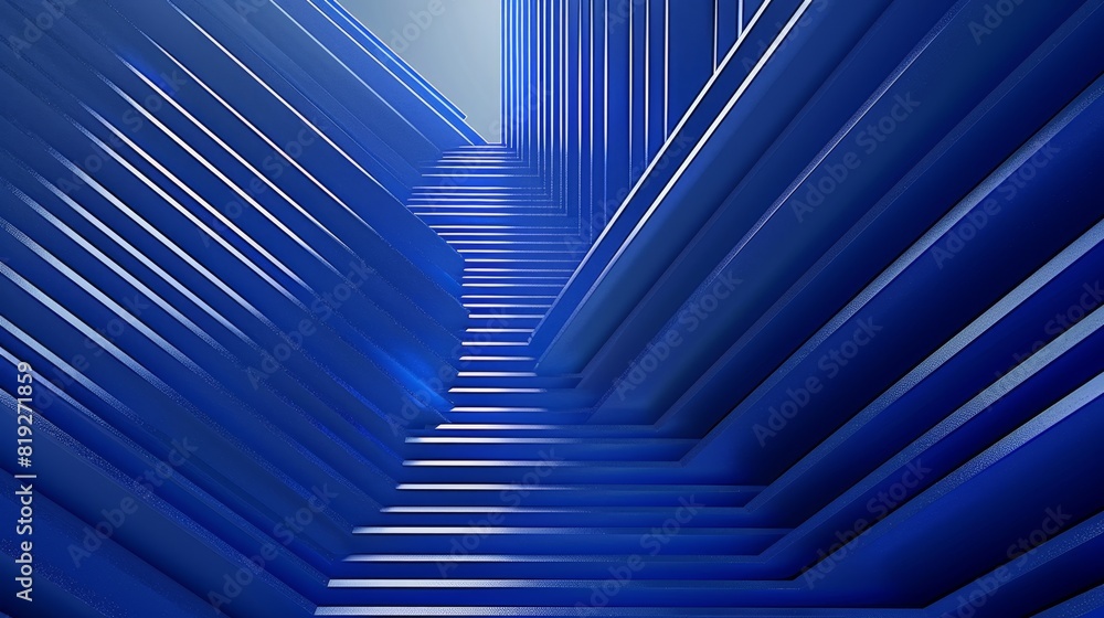 Abstract minimalist lines on royal blue backdrop, vibrant geometric patterns, overhead perspective Abstract minimalist lines on royal blue backdrop, vibrant geometric patterns, overhead perspective
