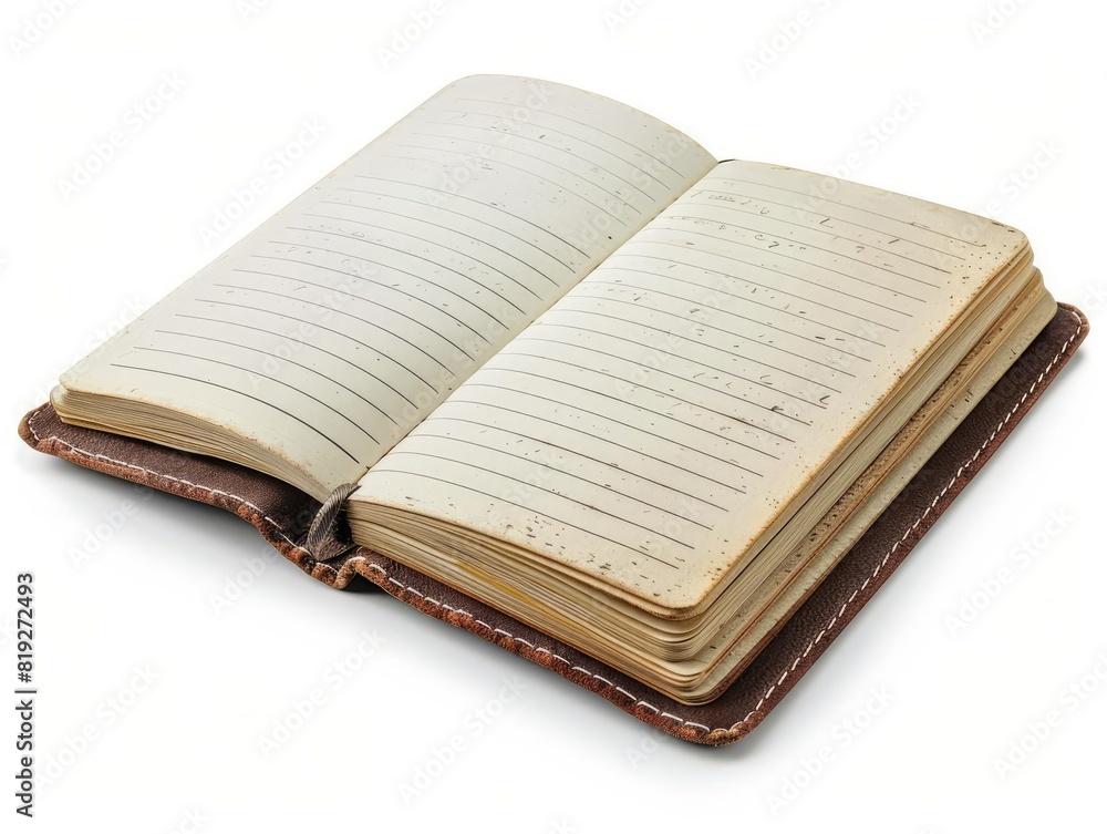 Notebook isolated on white background Notebook isolated on white background