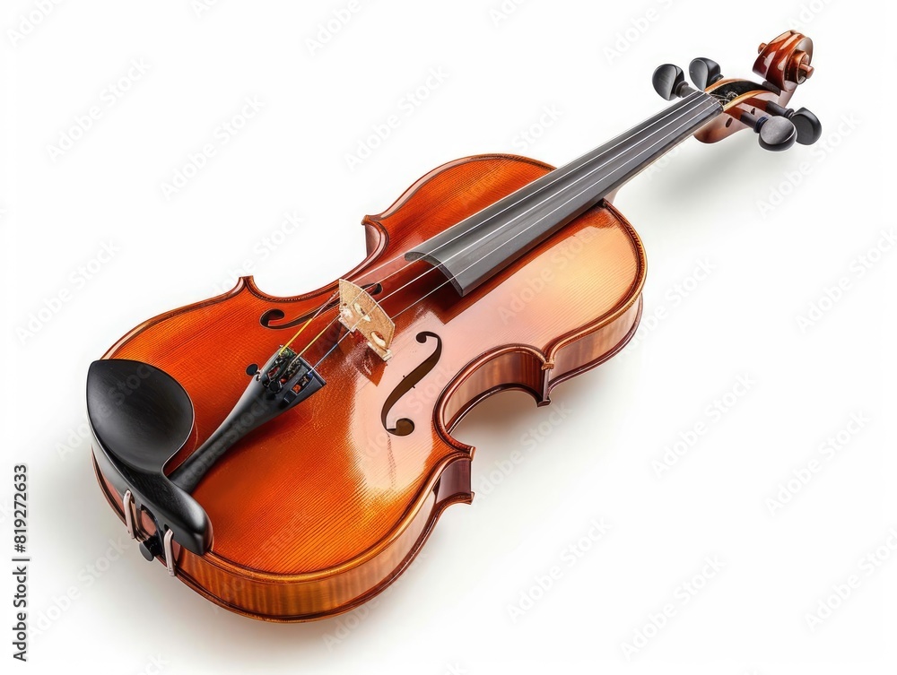 Obraz premium Violin isolated on white background