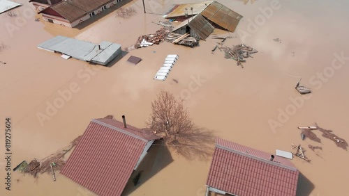 Global warming, floods on the planet.The apocalypse, catastrophes.Storms and destruction.Natural disasters,climate change,the riot of nature.The remnants of human life are floating in dirty water.End