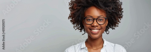 Young African American Woman Holding Tablet Computer