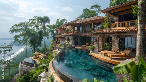 Scenic View Of A Luxury Resort In A Tropical Location
