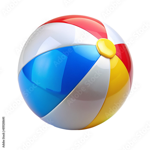 Beach ball Isolated on transparent background