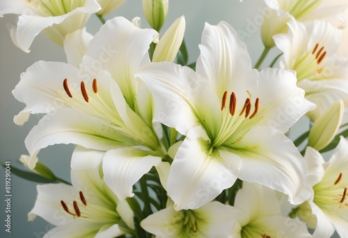 Lilies flower closeup Realistic Light understand sun light significantly summer season flower concept