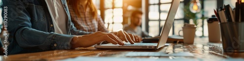 Person Working on Laptop at Desk
