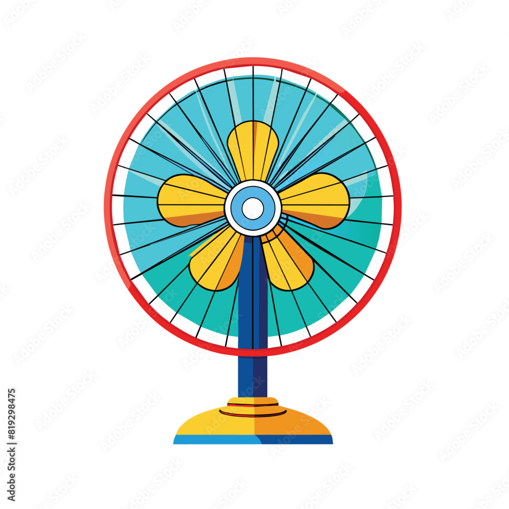fan isolated on white background fan isolated on white background