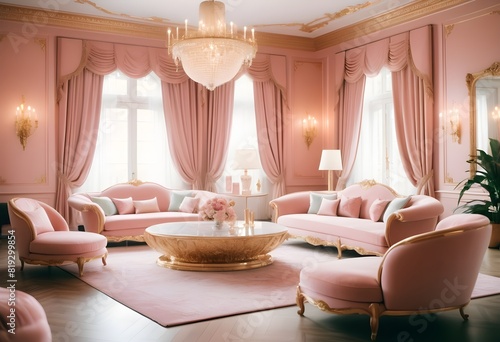 A Cozy matellic colours luxrious living room for luxrious living photo