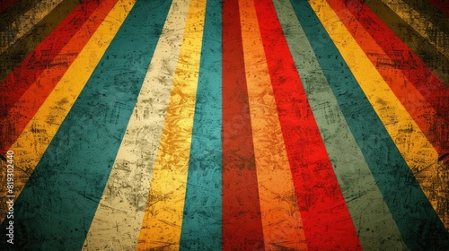 Retro 70's stripes grunge background