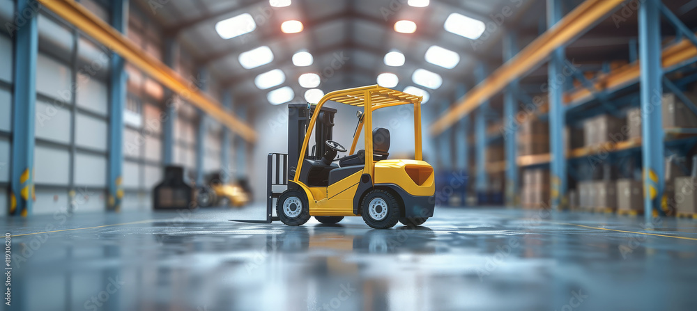 Forklift Truck Operating in Warehouse - Forklift Forklift Truck Operating in Warehouse - Forklift