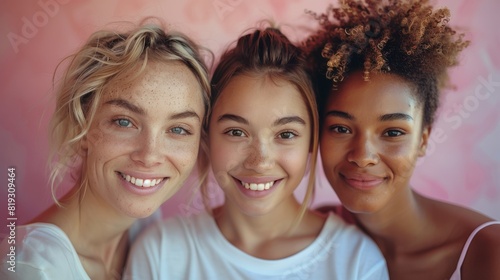 Mother and Daughter Smiling at Camera