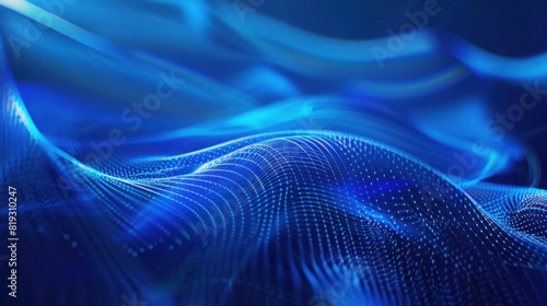 Blue Technology Network Background  abstract digital tech banner background. copy space