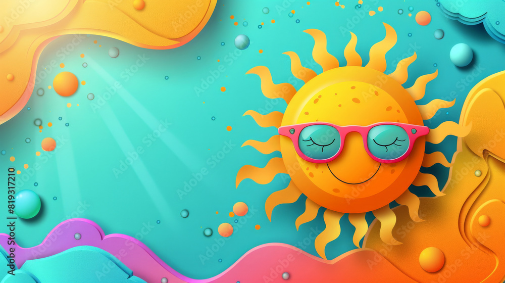 summer sun illustration
