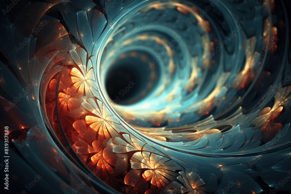 Obraz premium Abstract colorful spiral background