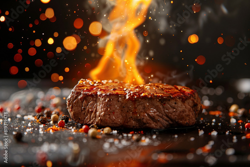 Flame grilled steak 