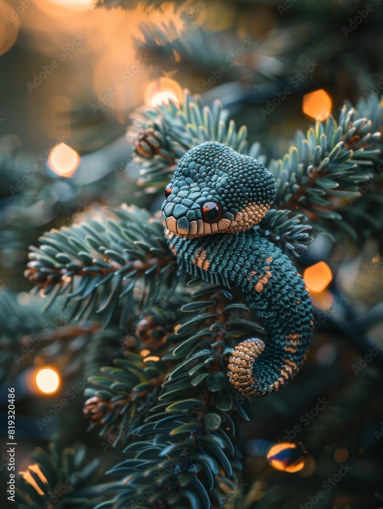 Green snake symbol of 2025. Christmas background. Festive New Year poster and banner, greeting card. Xmas decoration element. Festive Merry Christmas and Happy new year Green snake symbol of 2025. Christmas background. Festive New Year poster and banner, greeting card. Xmas decoration element. Festive Merry Christmas and Happy new year