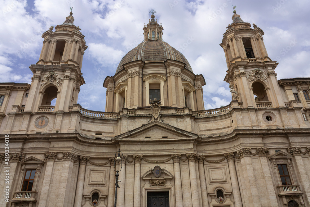 The facade of a grand renaissance cathedral The facade of a grand renaissance cathedral