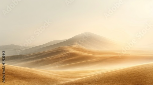 Abstract Landscape Photography  minimalistic shapes  soft blur beige colors  4k Resolution