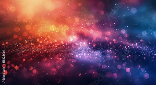 Colorful bokeh lights swirling and blending in a dynamic