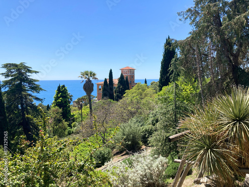 Giardini Hanbury mit der Villa Hanbury bei Ventimiglia, Italien