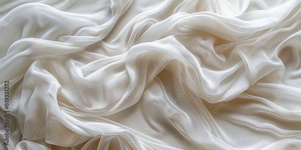Elegant white georgette silk fabric texture Elegant white georgette silk fabric texture