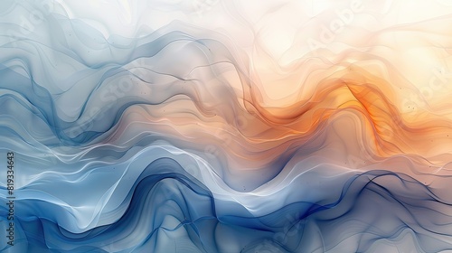 abstract wallpaper, 4k, warm pastel colors and shades of blue and gray photo