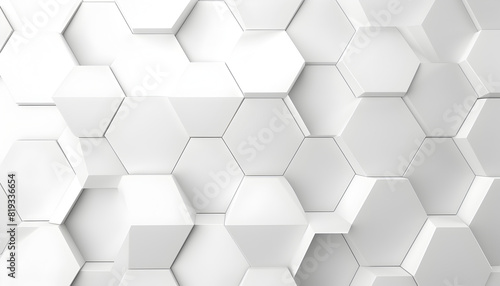 Hexagonal background with white hexagons abstract geometric backdrop 