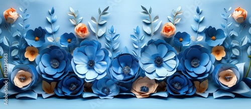 fantastic blue flowers #819336863