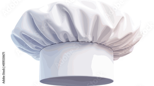 White chef hat 3D style icon. Realistic professiona