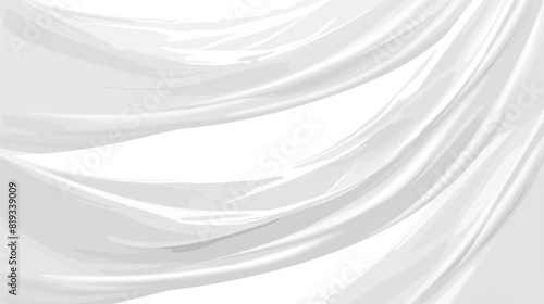 White crumpled polyethylene film set vector illustr