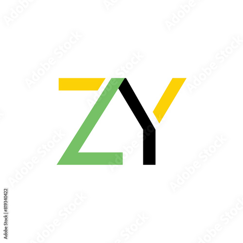 Initial Letter ZY Vector logo icon design template elements. Vector Logo Design for Any Purposes. Creative Modern Trendy Typography logo icon for you business.