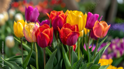 Vibrant Tulips Heralding the Joys of the Season