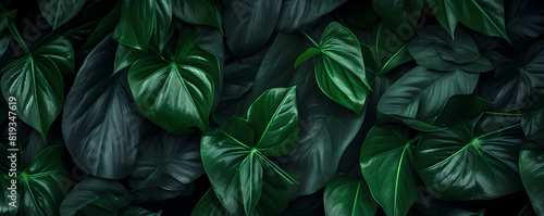 Dark green betel leaves dramatic photo effect background realism realistic hyper realistic