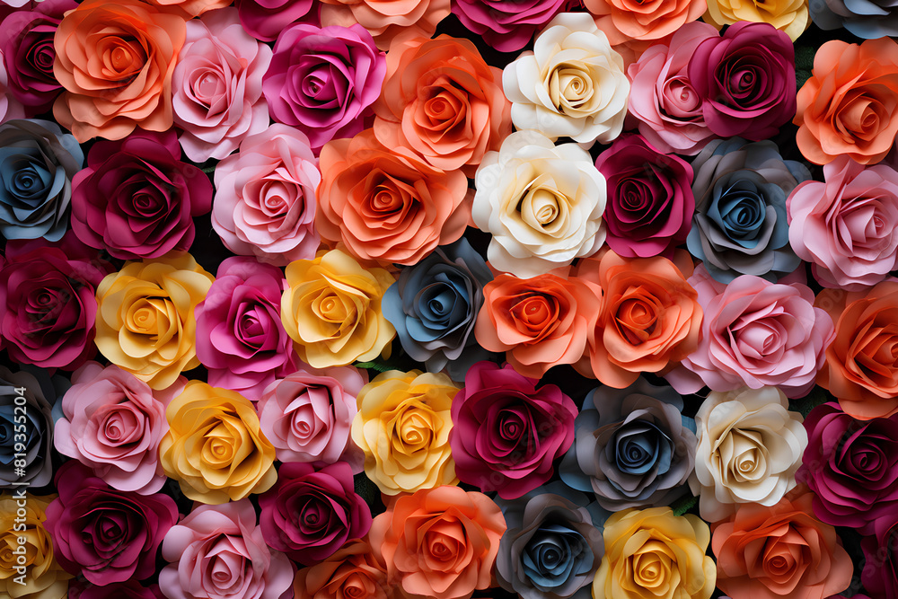 colourful rose background wall cap colourful rose background wall cap