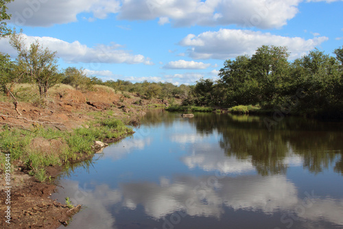 Afrikanischer Busch - Krügerpark - Gudzani River / African Bush - Kruger Park - Gudzani River /