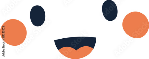 Cartoon Character Laughing Face