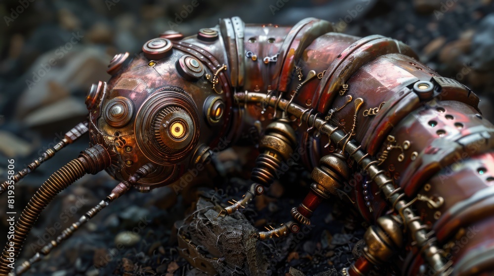 Fototapeta premium Steampunk Earthworm