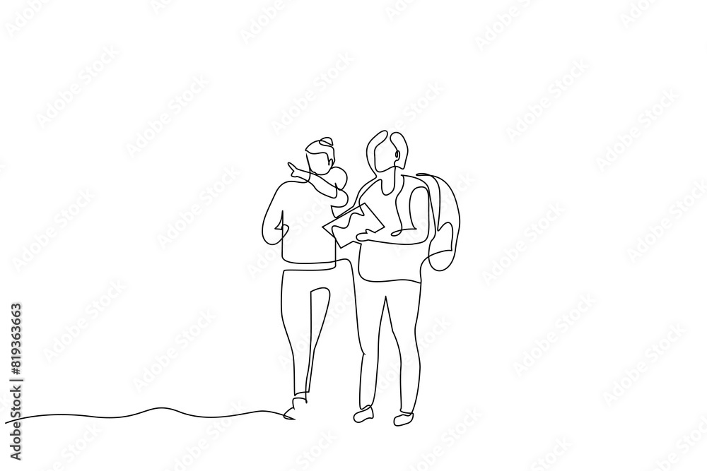 people women nature walking trekking hike full body length lifestyle one line art design vector people women nature walking trekking hike full body length lifestyle one line art design vector