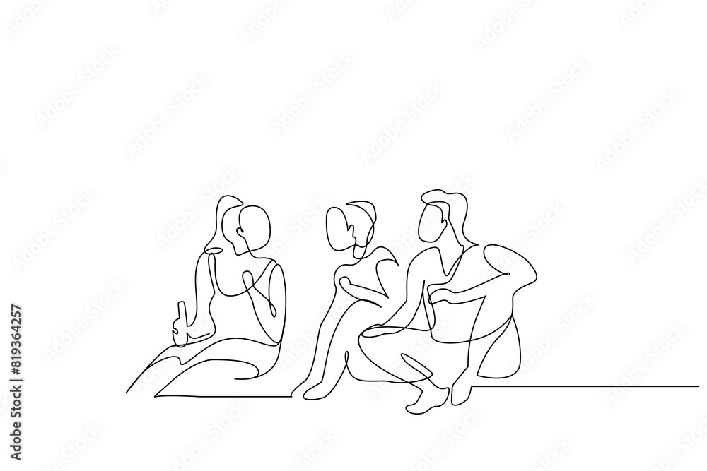 women people party summer fun drink life one line art design vector women people party summer fun drink life one line art design vector