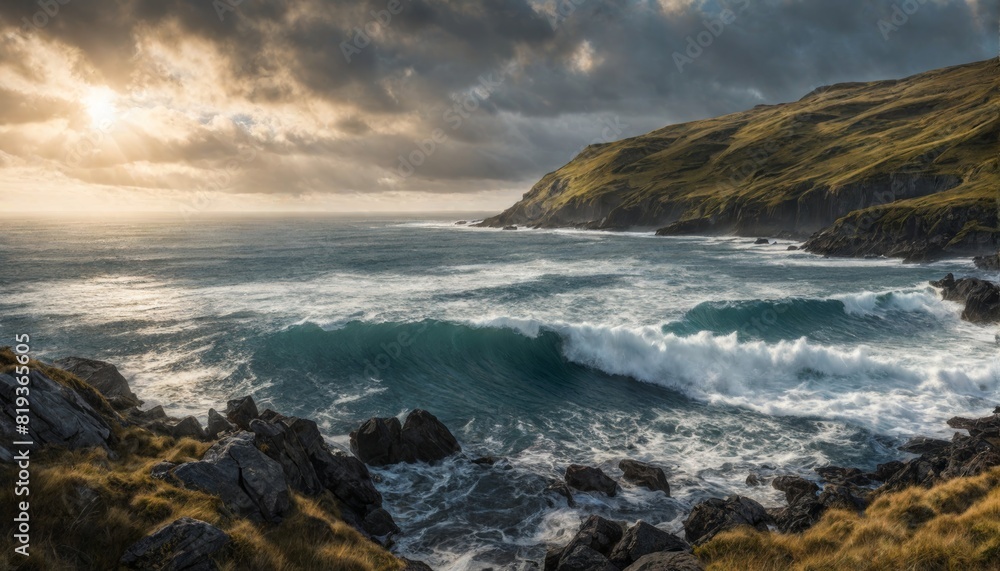 Traumhafte cinematische irische Landschaft Traumhafte cinematische irische Landschaft