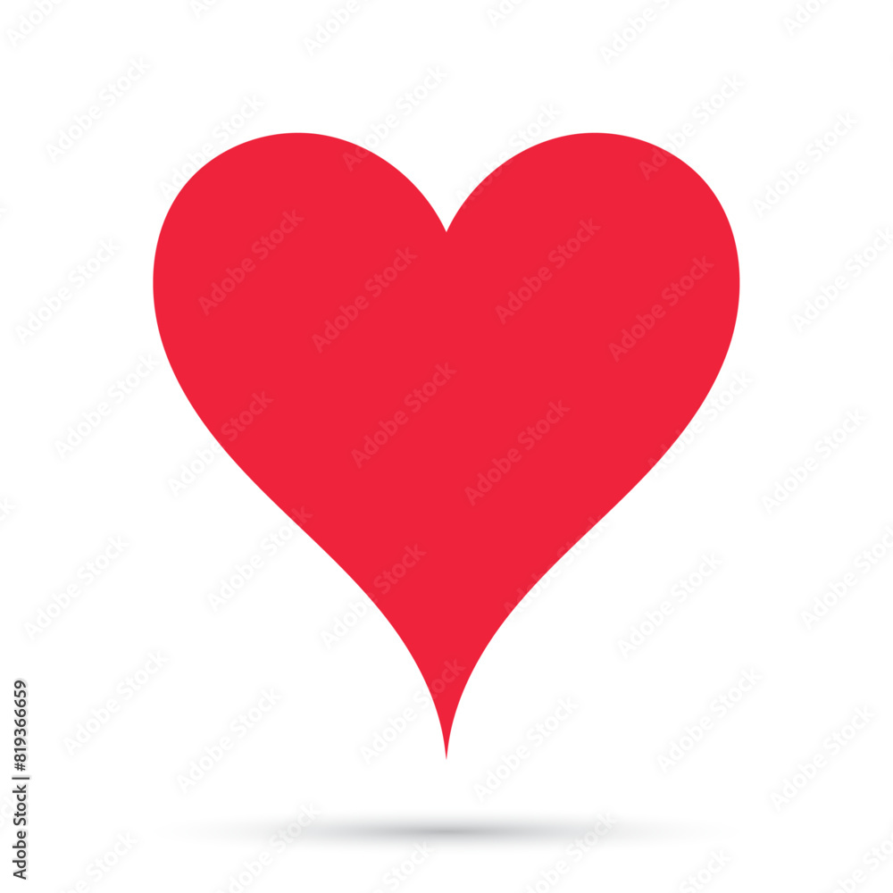 Vector Heart Basic Flat Style Vector Heart Basic Flat Style