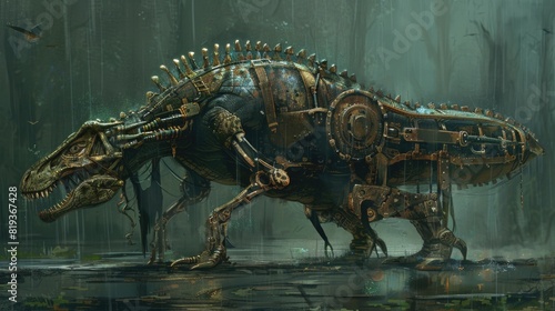 Steampunk Rhamphosuchus.