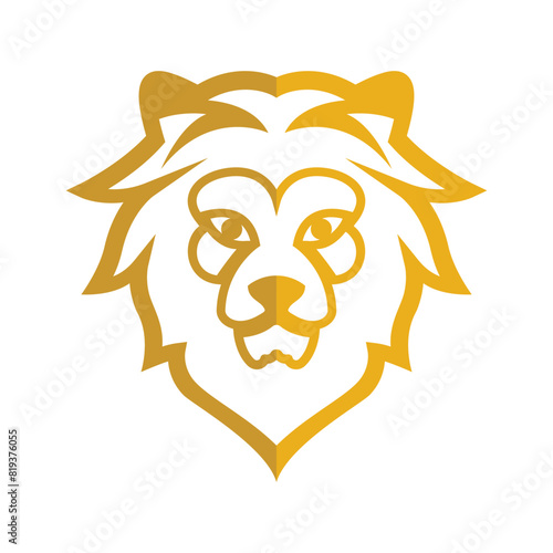 Elegant and dignified lion head logo design