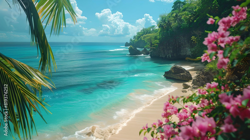 Tropical Beach with Crystal Clear Waters